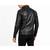 Men's biker leather black jacket real lambskin timeless style
