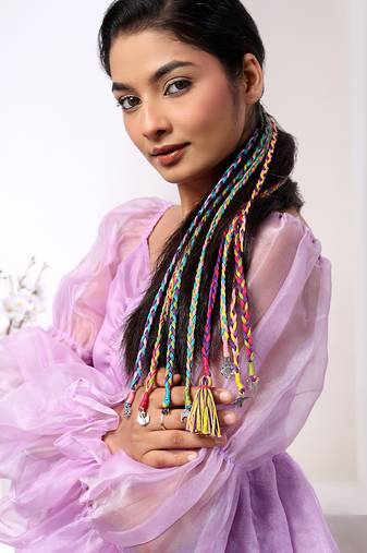 Multicolored handmade amelia hairbraids
