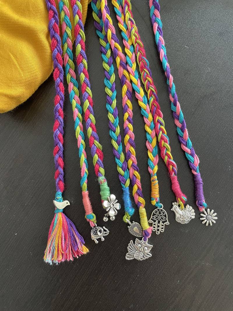 Multicolored handmade amelia hairbraids