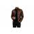 Men's brown lambskin leather street style biker jacket