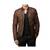 Men's biker timeless style brown lambskin leather jacket