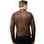 Men's biker timeless style brown lambskin leather jacket