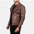Men's lambskin leather premium quality brown biker jacket