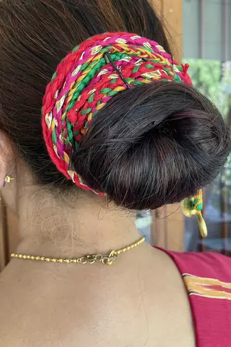 Multicolored handmade alaya hairbraids