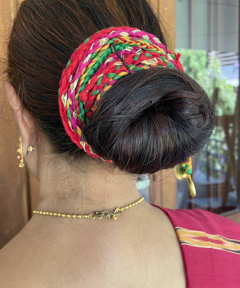 Multicolored handmade alaya hairbraids