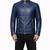 Men's blue leather riding jacket real lambskin everyday wear