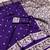 Purple soft silk blend saree with zari weaving meenakari design