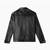 Men's black leather vintage style real lambskin biker jacket