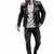 Men's black leather premium quality lambskin biker jackets