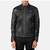 Men's black leather iconic look real lambskin riding jacket