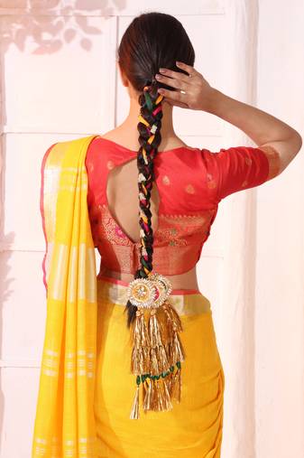 Multicolored handmade zardosi ziya parandi 