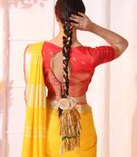 Multicolored handmade zardosi ziya parandi 