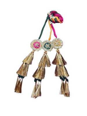 Multicolored handmade zardosi ziya parandi  3