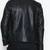 Men's black leather outerwear real lambskin motorcycle style jacket