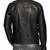Men's black leather outerwear minimal design real lambskin jacket