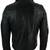 Men's black leather outerwear designer style genuine biker jacket