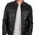 Men's black leather real lambskin everyday casual wear biker jacket