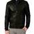 Men's black geuine leather premium quality bomer biker jacket