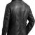 Men's black leather designer style lambskin genuine coat jacket