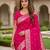 Pink soft silk blend saree with zari weaving meenakari design