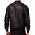 Men's black leather classic design genuine lambskin bomber jacket