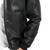 Men's leather jacket premium finish genuine black casual bomber jacket