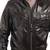 Men's black real leather everyday wear stylish bomber jacket