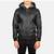 Men's genuine black leather casual style hoodies jacket