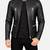 Men's moto black genuine leather handcrafted biker jacket