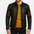 Men's black genuine leather premium quality biker jacket
