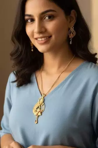Indian bollywood gold plated kundan choker bridal necklace earrings jewelry set