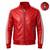 Men's genuine red leather smart casual daily wear bomber jacket