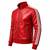 Men's genuine red leather smart casual daily wear bomber jacket