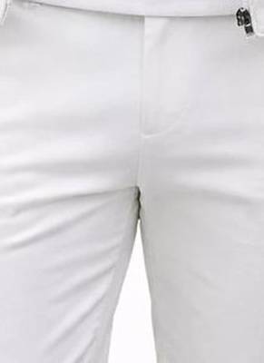 Men's white quilted genuine leather classic design biker jacket 1