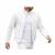 Men's white quilted genuine leather classic design biker jacket