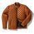 Men's tan quilted leather casual style biker jacket