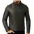 Men's black leather biker jacket premium quality genuine moto biker jacket