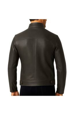 Men's black leather biker jacket premium quality genuine moto biker jacket 2