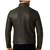 Men's black leather biker jacket premium quality genuine moto biker jacket
