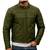 Men's olive green suede leather fashion outerwear casual biker jacket