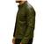 Men's olive green genuine leather casual style biker jacket