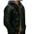 Men's black lambskin leather vintage style moto biker jacket