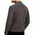 Men's grey suede leather designer style soft genuine biker jacket