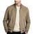 Men's beige suede leather daily wear genuine bomber jacket