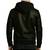 Men's genuine black leather signature look hoodies jacket