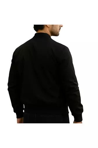 Men's brown suede leather premium finish real genuine bomber jacket