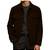 Men's brown suede leather street style soft genuine button style jacket