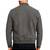 Men's gray suede genuine leather premium quality bomber jacket
