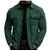 Men's green suede leather premium quality button style jacket