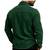 Men's green suede leather premium quality button style jacket